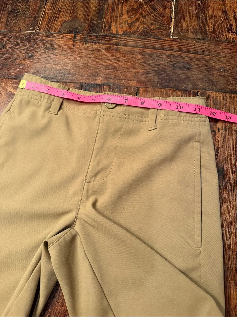 bcg Tan Flat-Front Kids Performance Shorts-Size Small